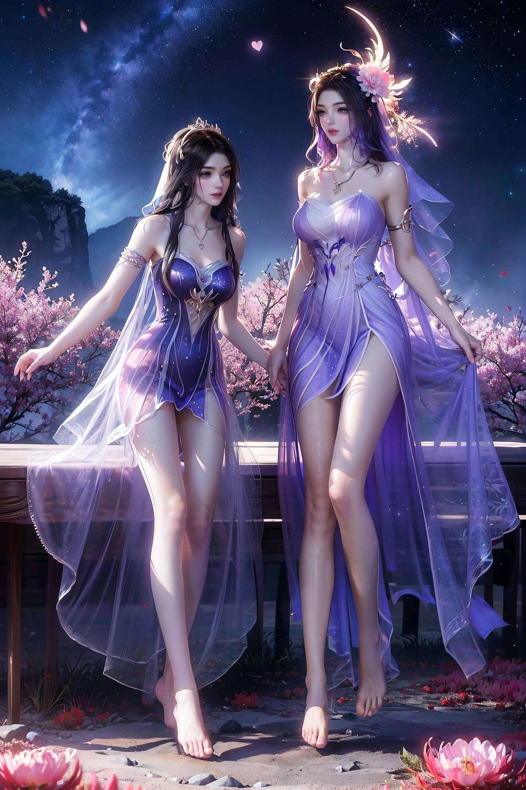 简洁大方去找紫灵壁纸